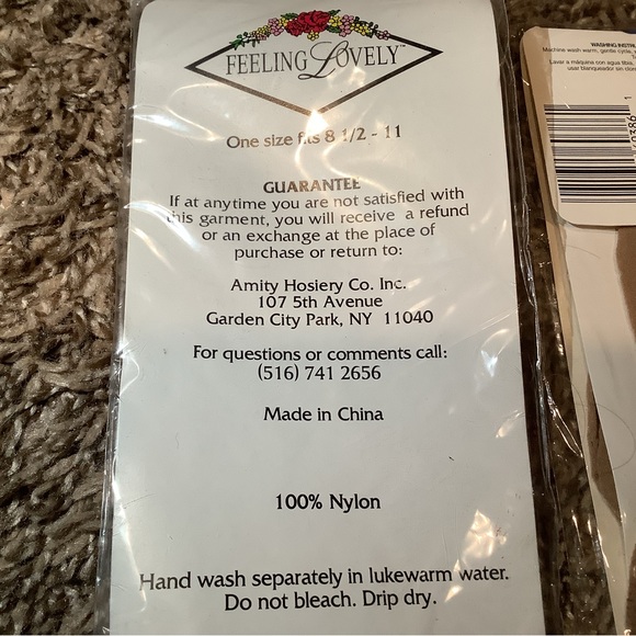 Lot of Vintage sheer nylon socks, beige & nude, sock size: 9-11 - Picture 11 of 12